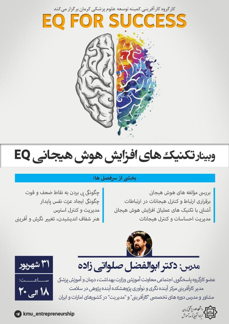 وبینار تکنیک های افزایش هوش هیجانی EQ